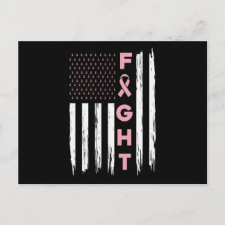 Cute Breast Cancer Awareness Friends Unity Fight Postcard