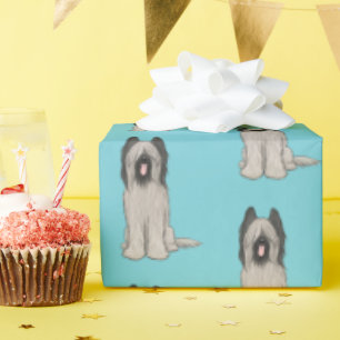 Cute Briards Pattern Wrapping Paper