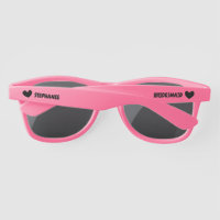 Cute Bridal Party Heart and Name Dark Version