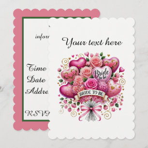 Cute Bridal Shower Balloons flowers  Invitation