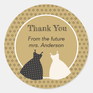 Cute Bridal Shower Illustration Sticker