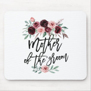 Cute Bridal Shower Wedding Flower Design Mother Of Mouse Pad