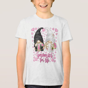 Cute Bride And Groom Gnomies For Life For Bachelor Tri-Blend Shirt