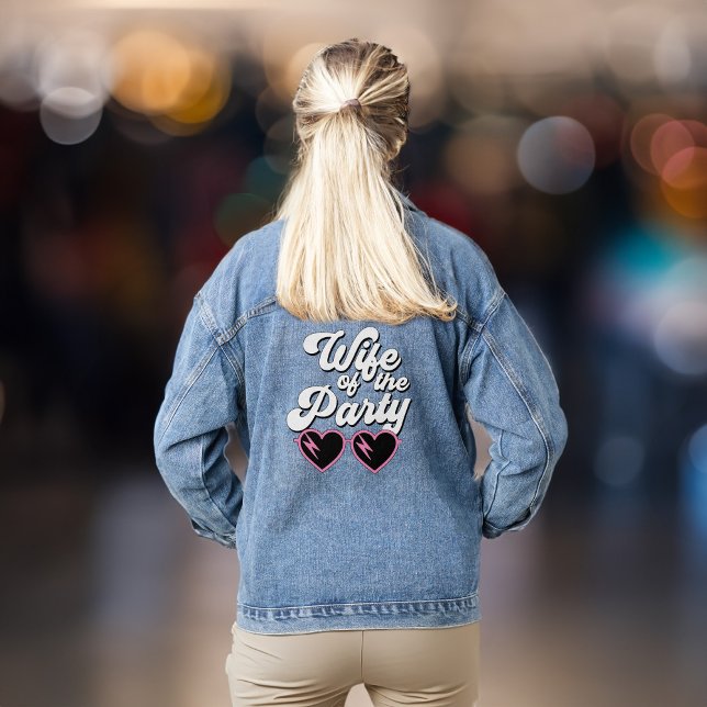 Cute Bride Bachelorette Party Denim Jacket (Celebrate your last fling before the ring in style & add some flair to your bachelorette party look)