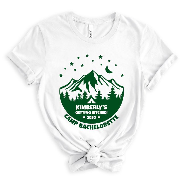 Cute Bride Camping Bachelorette Tri-Blend Shirt (Creator Uploaded)