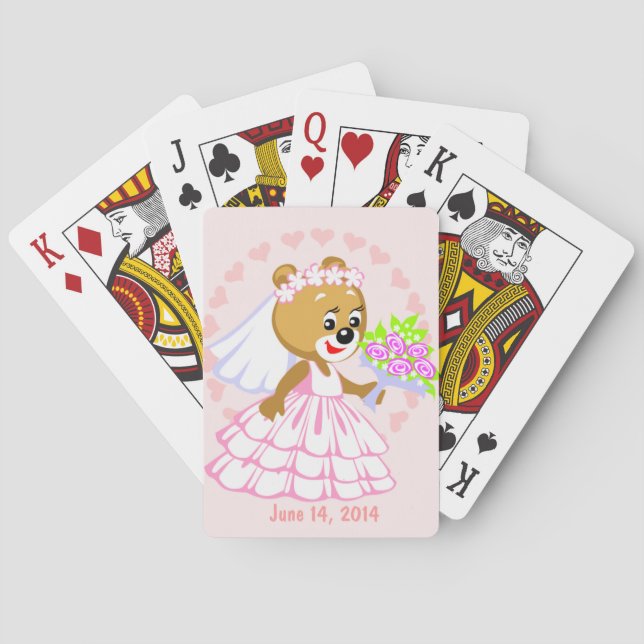 Cute Bride Graphic Playing Cards (Back)