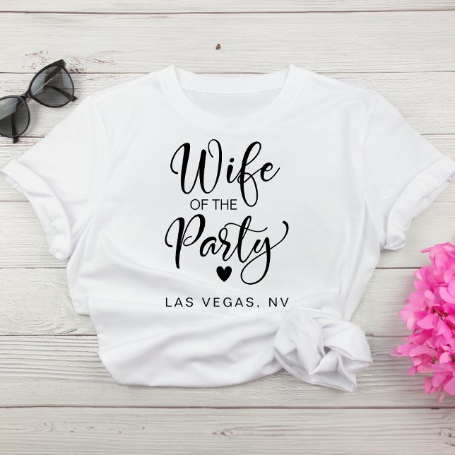 Cute Bride Las Vegas Bachelorette Party T-Shirt (Celebrate the bride-to-be in fun and style at her bachelorette party)