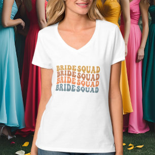 Cute Bride squad word art wedding T-Shirt