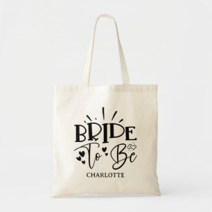 Cute Bride To Be Wedding Tote Bag