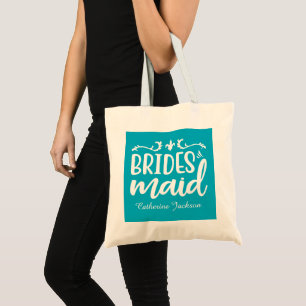 Cute Bride Tribe add name Tote Bag