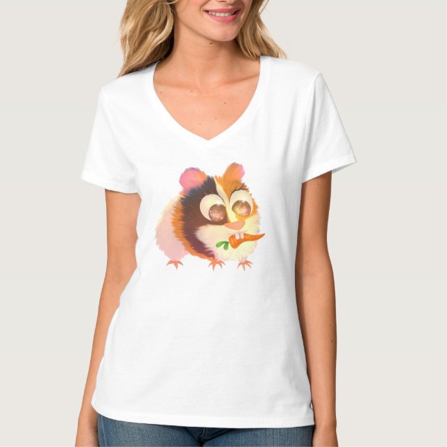 Cute Bright Guinea pig T-Shirt (Front)