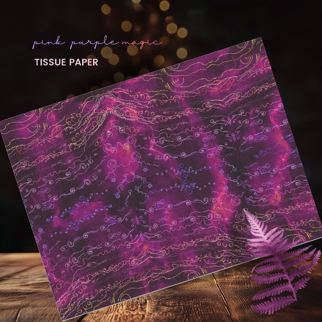 Cute Bright Pink with Swirls Tissue Paper (Cute Bright Pink with Swirls Tissue Paper)