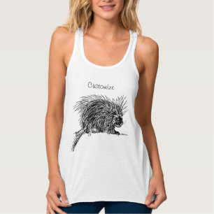 Cute Bristly Hedgehog Thunder_Cove Tank Top