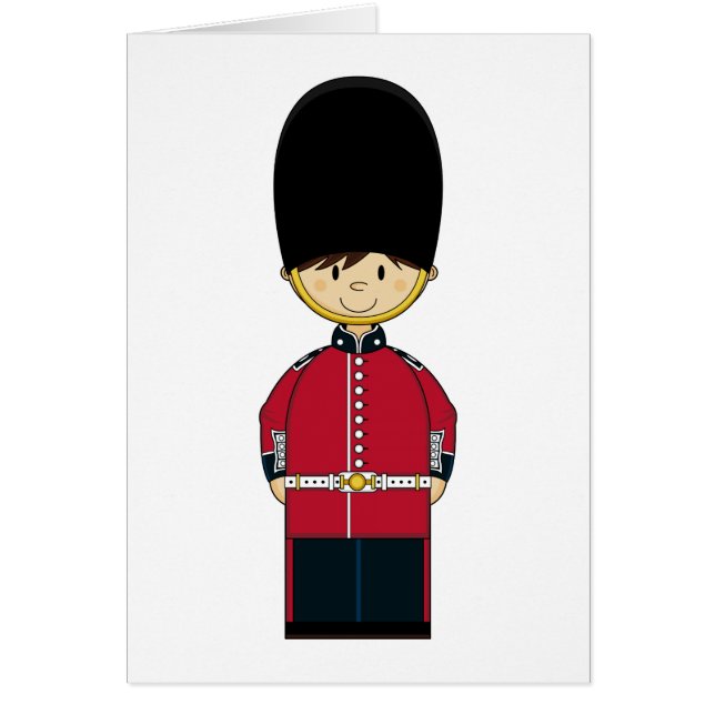 Cute British Royal Guard Card (Front)