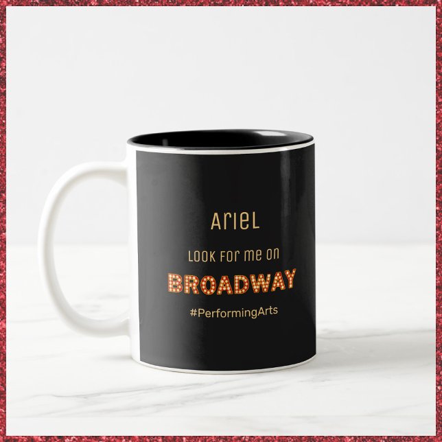 Cute Broadway Rising Star Two-Tone Coffee Mug (Creator Uploaded)