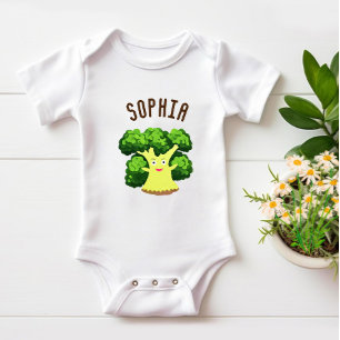 Cute broccoli baby bodysuit