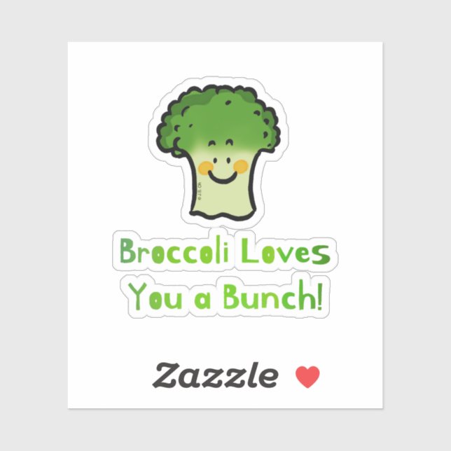 Cute Broccoli Pun Cartoon Design (Sheet)