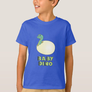 Cute Brontosaurus Dinosaur Egg Artwork T-Shirt