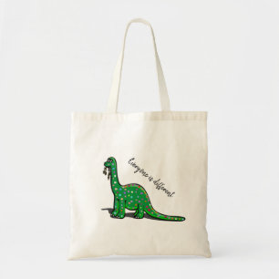 Cute Brontosaurus Dinosaur Tote Bag