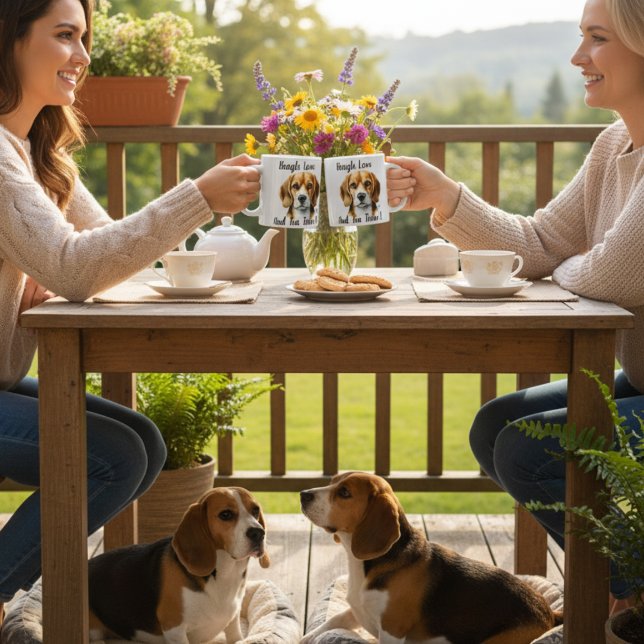 Cute Brown beagle Coffee Mug (Creator Uploaded)
