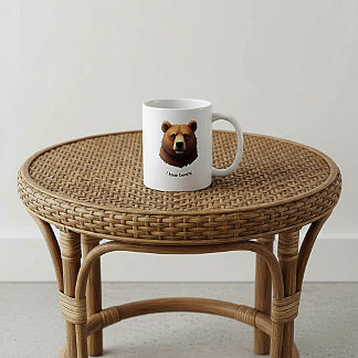 Cute Brown Bear coffee mug
