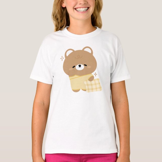 Cute Brown Bear T-Shirt (Front)