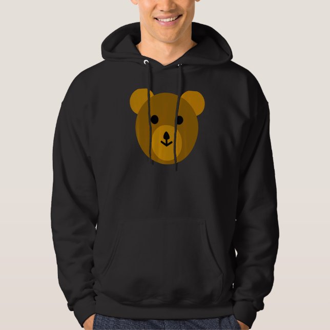 Cute Brown Bear Teddy Bear Hoodie (Front)