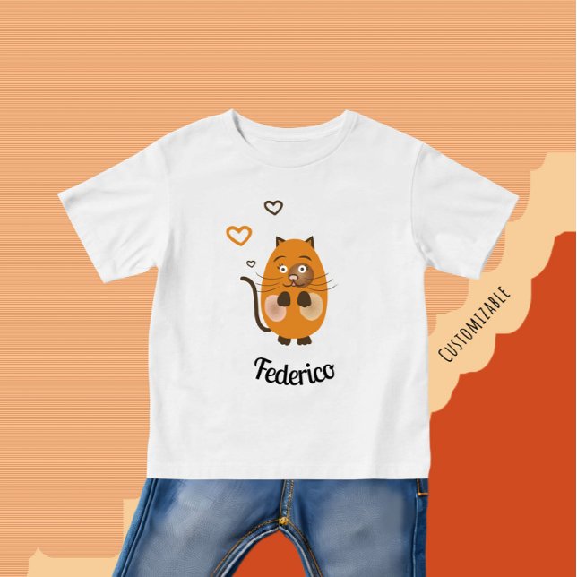 Cute brown cat baby T-Shirt (Creator Uploaded)