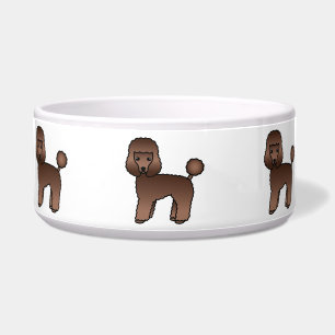 Cute Brown Coat Cartoon Toy Poodle Dogs