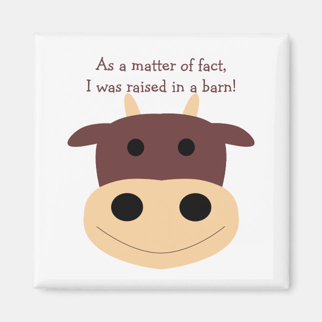 Cute brown cow magnets (Front)
