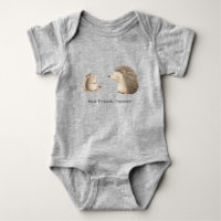 Cute Brown Cream Hedgehog Mouse Best Friends