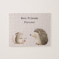 Cute Brown Cream Hedgehog Mouse Best Friends