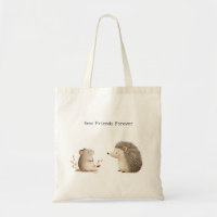 Cute Brown Cream Hedgehog Mouse Best Friends
