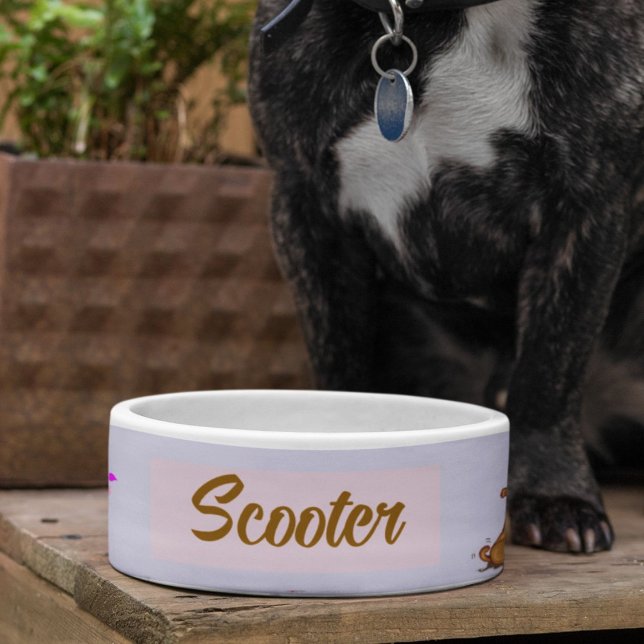 Cute brown dog heart plant  bowl (Creator Uploaded)