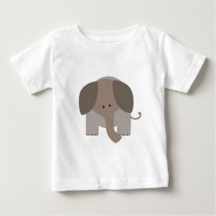 Cute Brown Elephant Baby T-Shirt