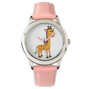 cute brown giraffe watch