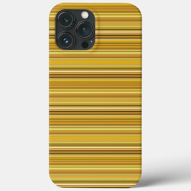 Cute brown golden stripes Case-Mate iPhone case (Back)