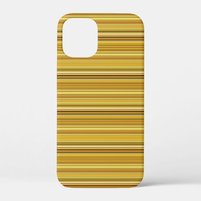 Cute brown golden stripes Case-Mate iPhone case (Back)