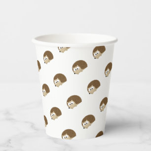 Cute Brown Hedgehog Paper Cup