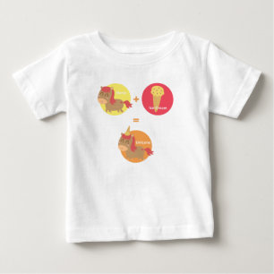 Cute Brown Horse trying to be a Unicorn Baby T-Shirt