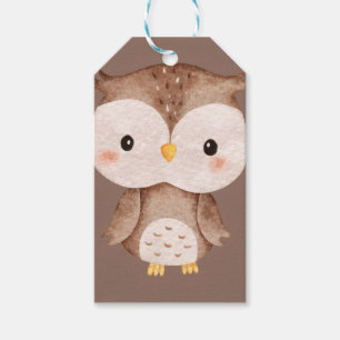Cute Brown OWL Gift Tags