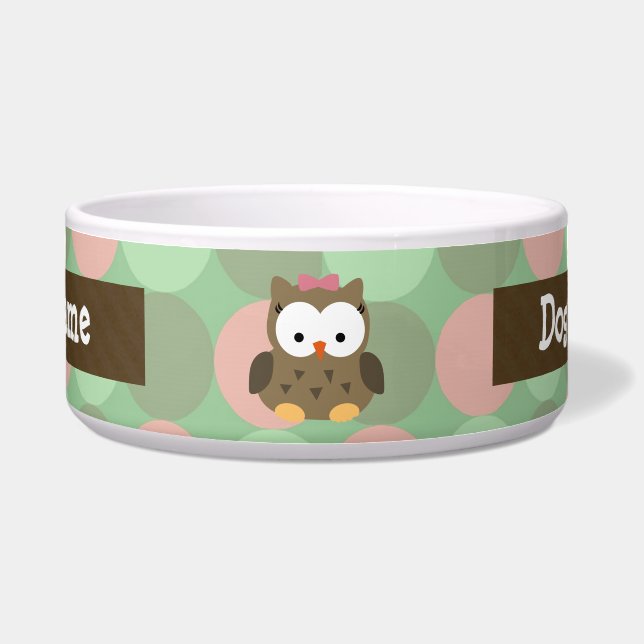 Cute Brown Owl w/Pink Bow (Front)