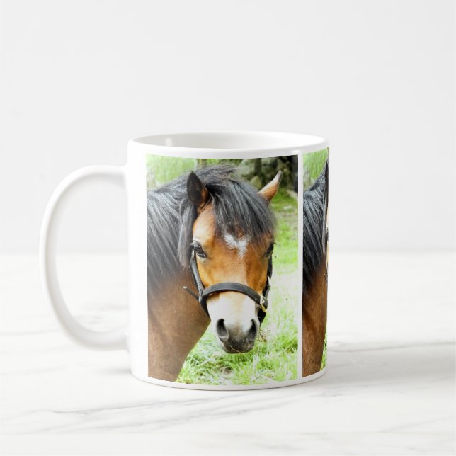 CUTE BROWN PONY   COFFEE MUG (Left)