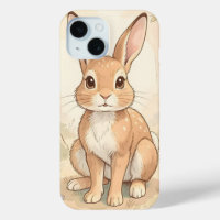 Cute brown rabbit in a forest