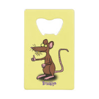 Cute brown rat thumbs up cartoon