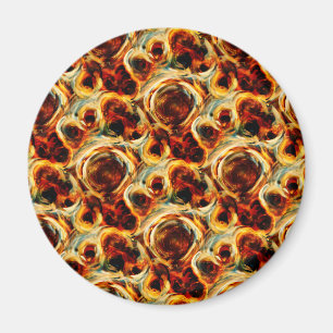 Cute brown seamless smudge pattern magnet