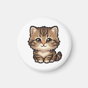 Cute Brown Tabby Kitten Magnet