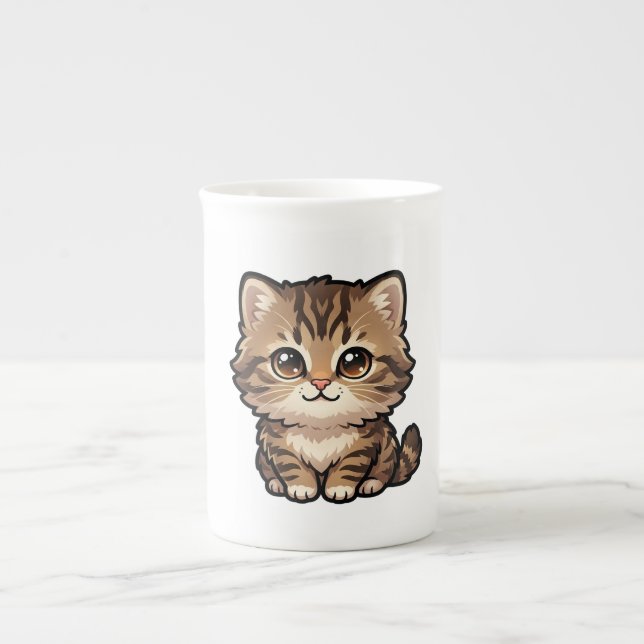 Cute Brown Tabby Kitten Speciality Mug (Front)