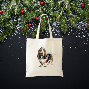 Cute Browns Basset Hound Tote/Pets Tote Bag