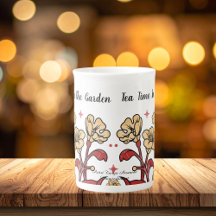 Cute Browns 'TEA IN THE GARDEN' Floral PERSONALIZE